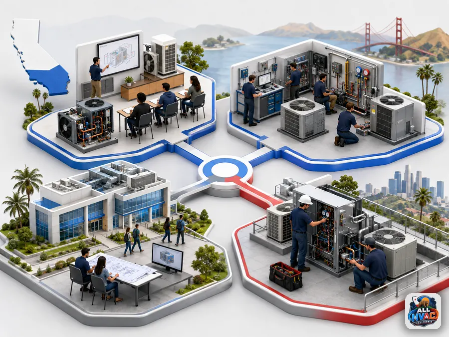 HVAC education routes from certificate training to a four-year degree