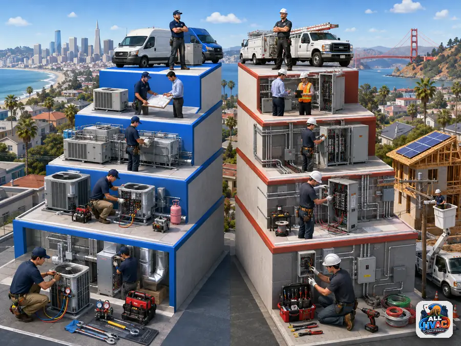 Career paths for HVAC technicians and electricians