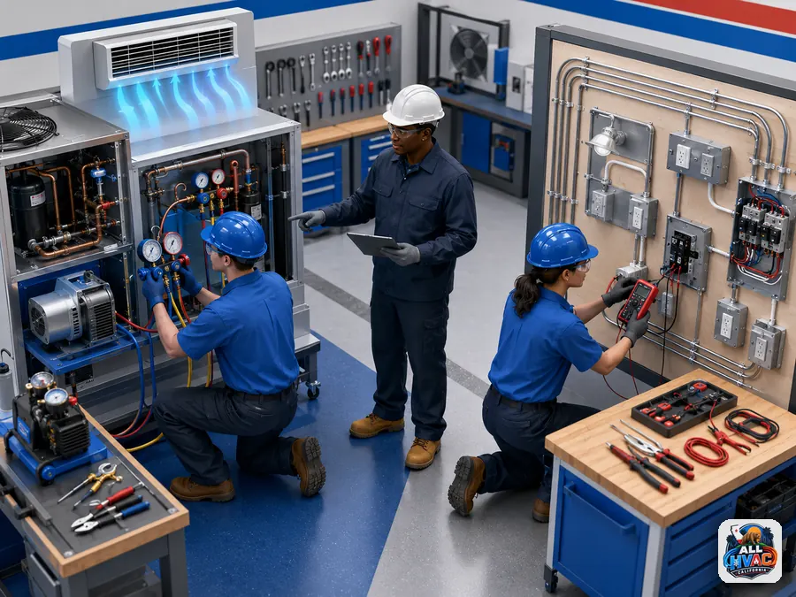 HVAC and electrician training paths compared