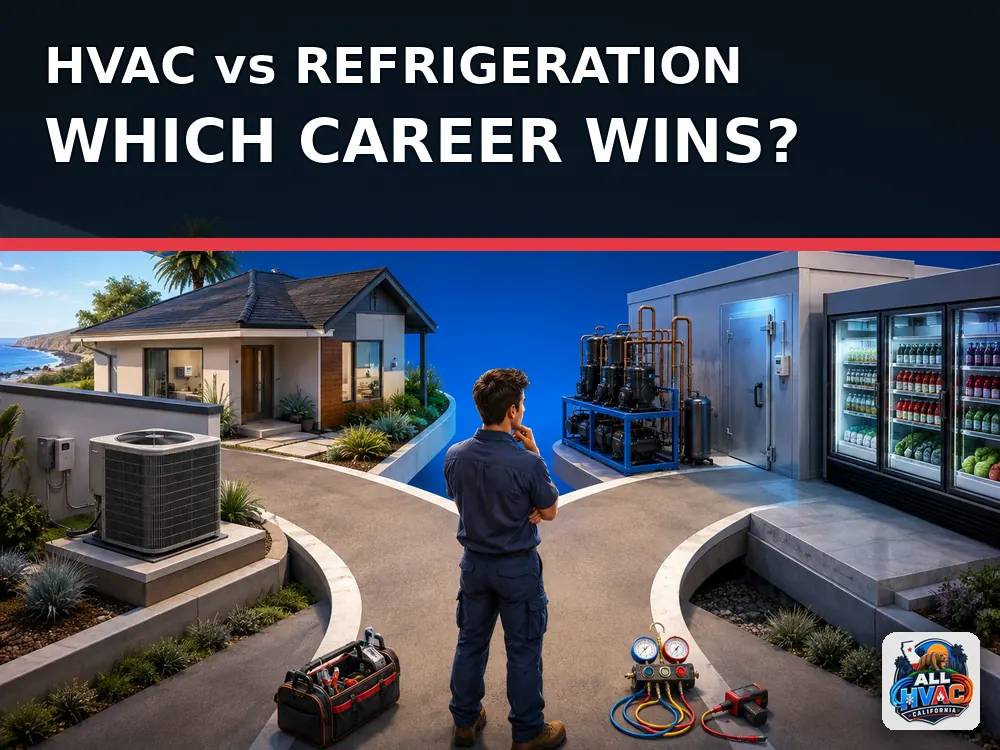 HVAC and refrigeration careers compared by All HVAC California for future technicians
