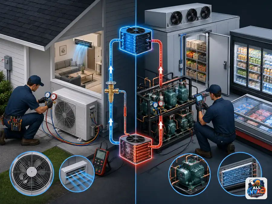 HVAC and refrigeration diagnostic skills compared