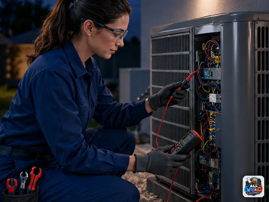 HVAC emergency service during on-call hours