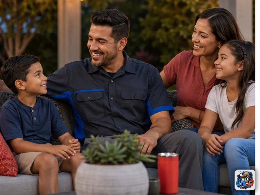HVAC technician planning weekend work-life balance