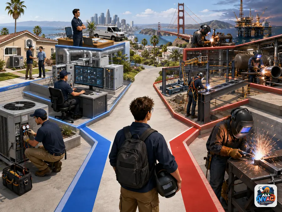 Career paths for HVAC technicians and welders