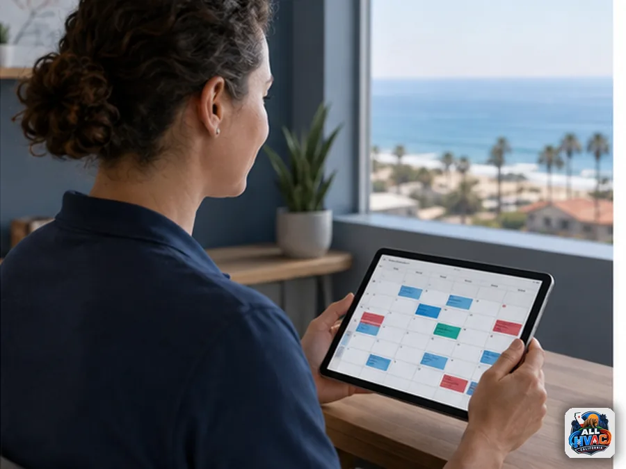 HVAC technician choosing a schedule fit